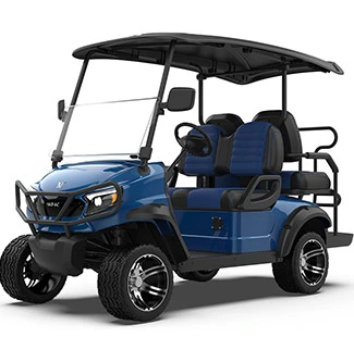 Chariot de golf bleu levé Série M 2 2